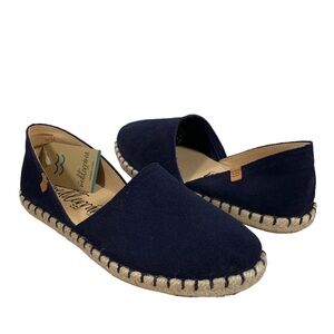 CM Mediterranea Women’s Navy Blue Espadrille Slip On Sandal Size 6.5